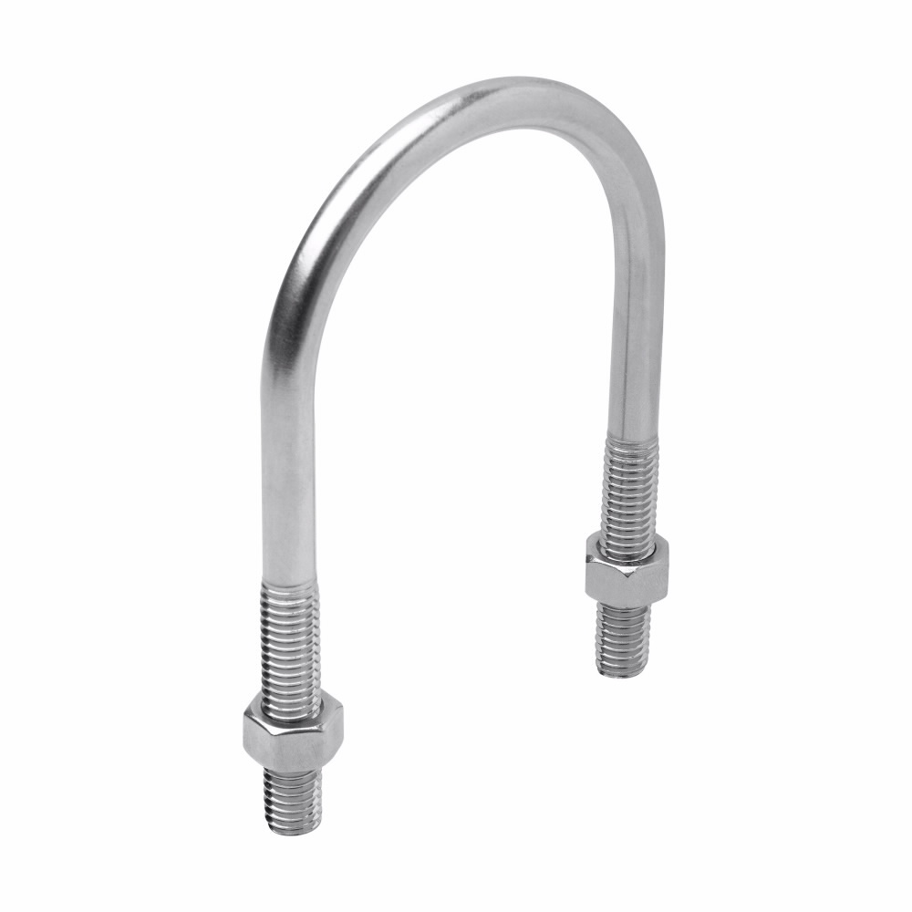 Product image for Crouse-Hinds Series UBM200SS 2 Inch Stainless Steel Rigid Conduit U-Bolt with Hex Nut