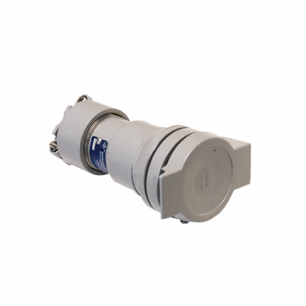 Product image for Crouse-Hinds Series CRC15034CD 100 Amp 600 VAC/250 VDC 4-Pole 3-Wire NEMA 4X Pin and Sleeve Connector