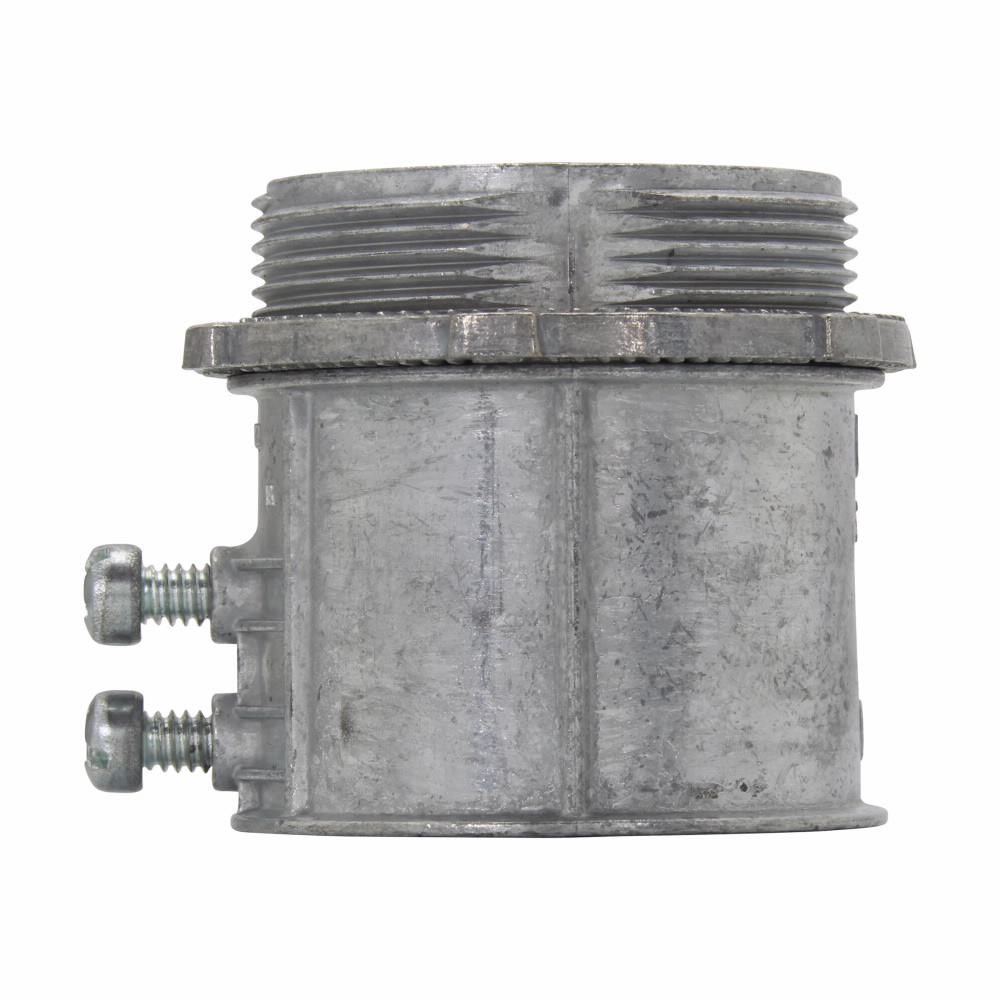 CrouseHinds Series 455DC 2 Inch DieCast Zinc NonInsulated Set Screw Straight EMT Connector