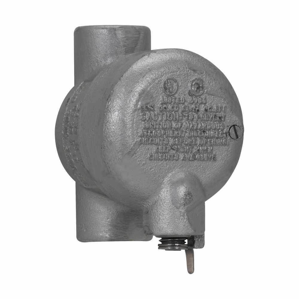 Product image for Crouse-Hinds Series EZD611 2 Inch Iron Conduit Sealing with Drain and Inspection Cover