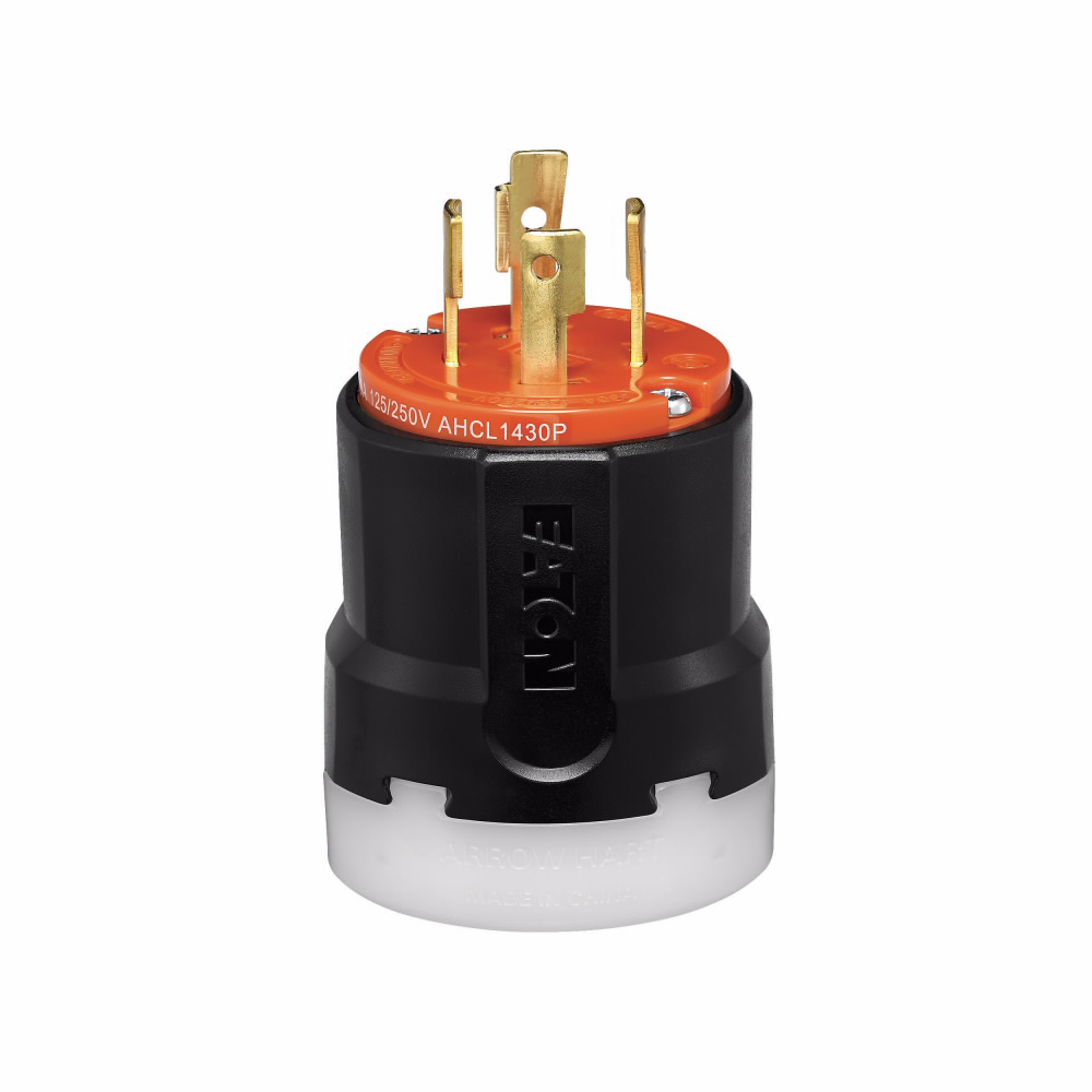 Product image for CWD AHCL1430P CCL PLUG 30A 125/250V 3P4W-OR&BK L14-30P