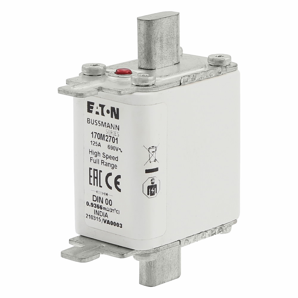 Product image for BUSS 170M2701 FUSE 125A 690V DIN 00