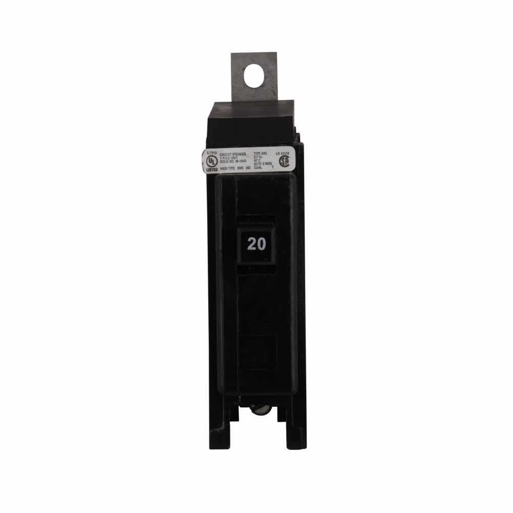 Product image for Cutler-Hammer GHQ1030 GHQ thermal magnetic circuit breaker,15 A,14 kAIC,Two-pole,277/480,GHP