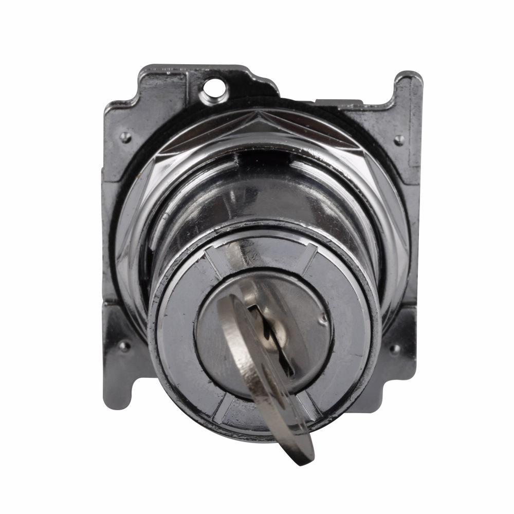 Product image for Eaton Electrical 10250T15113 30.5 mm 2-Position Maintained Black Die-Cast Zinc IP65 Non-Illuminated Selector Switch Operator