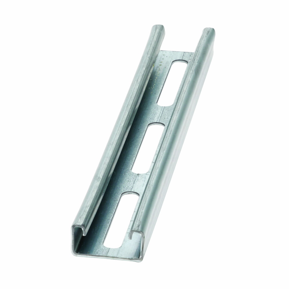 Product image for B-Line B54S-120GLV 1-5/8"W x 13/16"H Channel, 13/32" x 3" Slotted, 14ga, 10ft Length, Pre-Galvanized