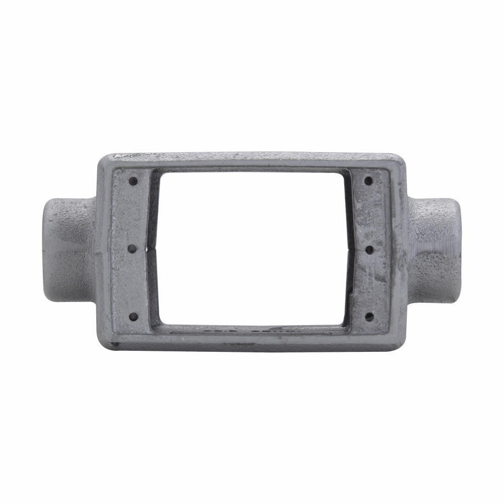 Product image for Crouse-Hinds FSC252 3/4" Single Gang, Cast Device, Shallow Double Face