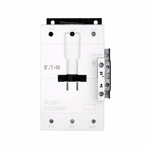 Product image for Cutler-Hammer XTCE095F00C XT IEC contactor, 95A, 415 Vac, 50 Hz, 480 Vac, 60 Hz, 0NO-0NC, 95A, Frame F, 90 mm, 50-60 Hz, 40, 50, 100, 125 hp (3PH @200, 230, 460, 575 V), Three-pole, Non-reversing, , Scr