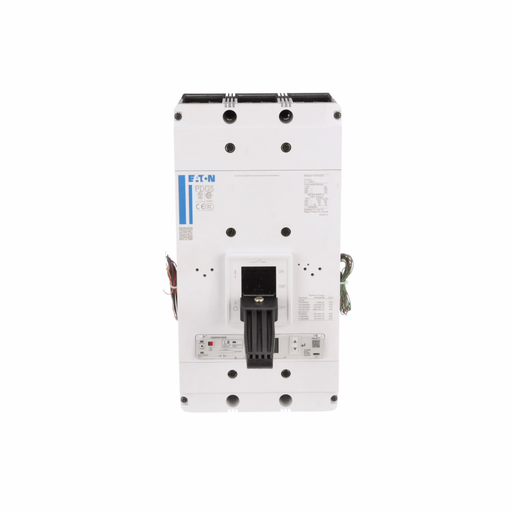 Product image for Cutler-Hammer PDG53K1200P4DN Power Defense molded case circuit breaker, Globally Rated, Frame 5, Three Pole, 1200A, 50kA/480V, PXR25 ARMS LSI w/ Modbus RTU, CAM Link and Relays, No Terminals