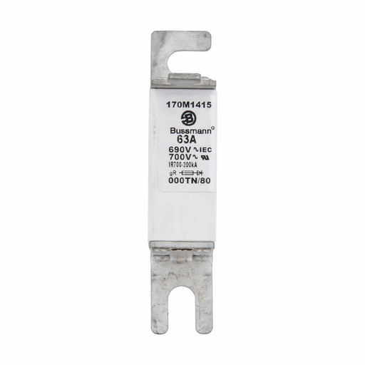 Product image for BUSS 170M1415 FUSE 63A 690V 000TN/8