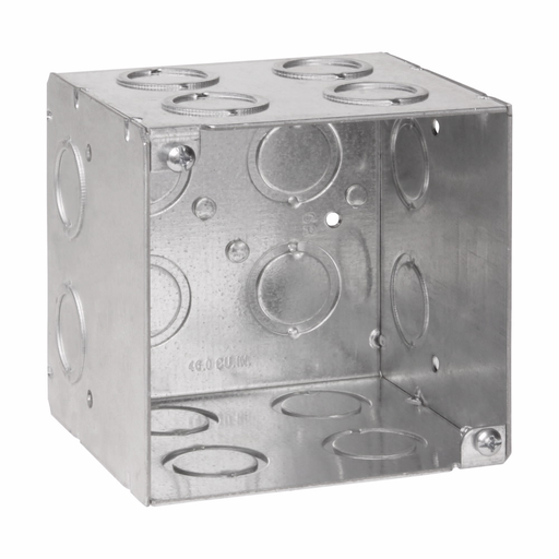Product image for Crouse-Hinds Series TP413 4 x 4 x 3-1/2 Inch 4" Square Steel Welded Square Outlet Box