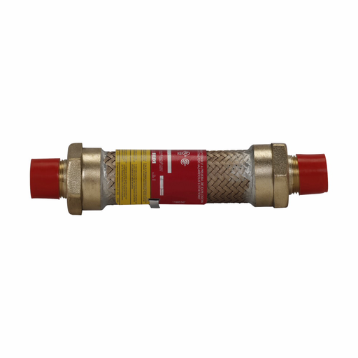 Eaton Crouse-Hinds series ECGJH coupling, 12" flexible length, Male connections both ends, Forged brass, 1" trade size