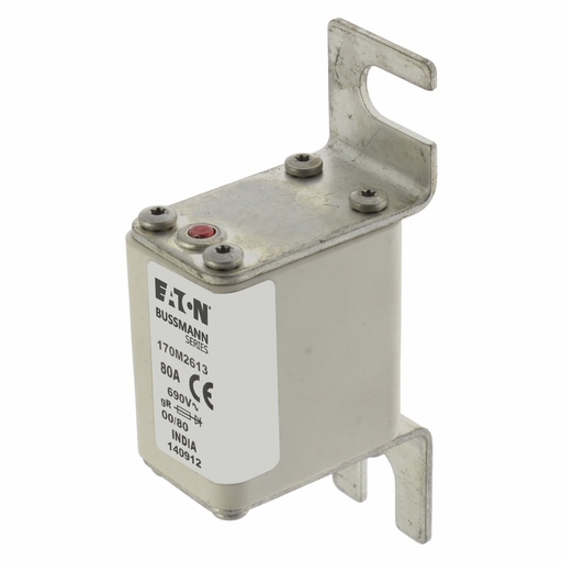 Product image for BUSS 170M2613 FUSE 80A 690V 00/80 G