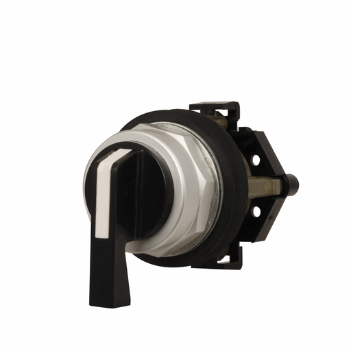 Product image for Cutler-Hammer HT8JVH1DAA5 HT800 pushbutton, 30.5 mm, Watertight/Oiltight-HT800, Selector switch unit, NEMA 3, 3R, 4, 4X, 12 and 13, Non-illuminated, Three-position, Maintained, maintained, momentary, Bl
