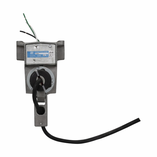 Eaton Crouse-Hinds series FHM power hook fixture hanger, 125 lb, 3/4" luminaire stem size, Copper-free aluminum, Pendant mount, Plain loop, two-wire, three-pole, 3/4", 14A, 480V