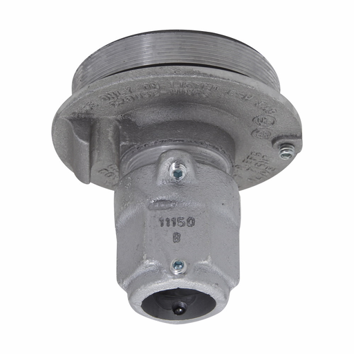 Eaton Crouse-Hinds series Condulet EAB fixture cover, 3" cover opening diameter, Copper-free aluminum, 3/4", Union hub type