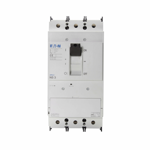 Product image for Cutler-Hammer NS3-400-NA Series NZM molded case circuit breaker disconnect switch, NZM3-frame, Disconnect switch, 6600A trip rating, Three-pole, 400A, 600 Vac, 150 kAIC, Rocker lever, optional motor dri