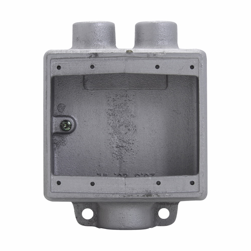 Crouse-Hinds FSD212 3/4" 2-Gang Cast Iron Type FSD Conduit Device Box Product image for Crouse-Hinds FSD212 3/4" 2-Gang Cast Iron Type FSD Conduit Device Box
