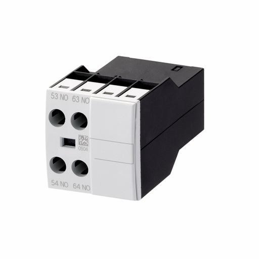 Product image for Cutler-Hammer XTCEXFBG20 Contactor Accessory - Auxiliary Contact, Two-pole, Screw terminals, D-G Frame size, 2NO contact configuration, 16A conventional thermal rating, Front mounting, used with XTRE control
