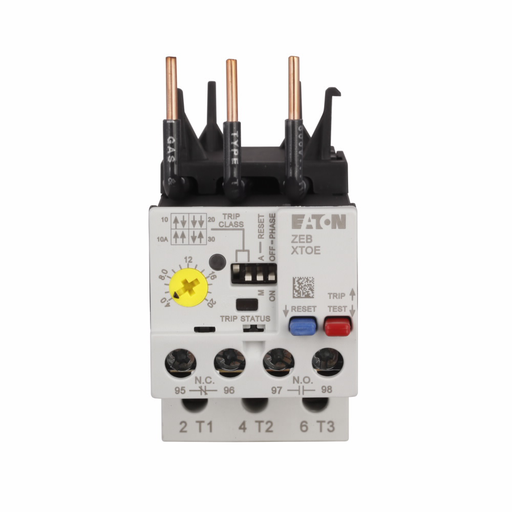 Product image for Cutler-Hammer XTOE005CCSS C440 electronic overload relay, XT Electronic Overload Relay - IEC, 1-5A, Selectable 10A, Class 10 ,20, 30, 45mm frame