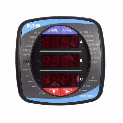 Product image for Cutler-Hammer PXM2290MA65135 Power quality plus with up to 512 samples/cycle recording meter, 768 MB, Transducer only (no display), 60 Hz, 5A secondary, 24-60 Vdc, 4 KYZ pulses/4 status inputs, Gateway card