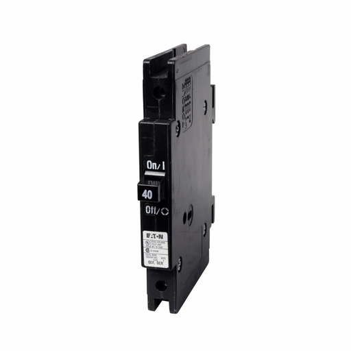 Product image for Cutler-Hammer QCF1040 Quicklag Type QCF 1/2-inch Industrial Thermal-Magnetic Circuit Breaker,Industrial circuit breaker,40 A,10 kAIC,Single-pole,120/240 V,Thermal-magnetic,Cable-in/cable-out,QCF,Non-int