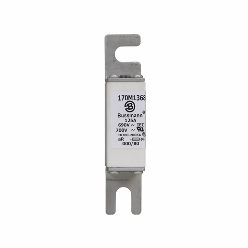 Product image for BUSS 170M1368 FUSE 125A 690V 000/80