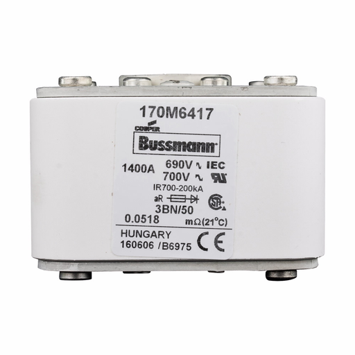 Product image for BUSS 170M6417 FUSE 1400A 690V 3BN/5