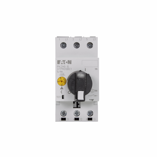 Product image for Cutler-Hammer XTPR010BC1 XT Manual Motor Protector, 10A, 45 mm Frame size, Class 10 trip type, Rotary type