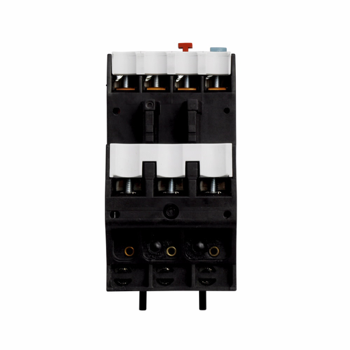 Product image for Cutler-Hammer XTOB016CC1 XT IEC bimetallic overload relay, 12-16A overload range, 45 mm Frame size, 1NO-1NC contact configuration, Direct to contactor mounting, used with 18-32A contactor, 10A trip type