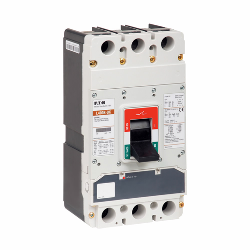 Product image for Cutler-Hammer LGEDC3630NN Series G DC/PvGard molded case circuit breaker frame, LG-frame, LG, Fixed thermal, fixed magnetic trip, Three-pole, 630A, 600 Vac, 65 kAIC at 240 Vac, 35 kAIC at 415 Vac, 35 kA