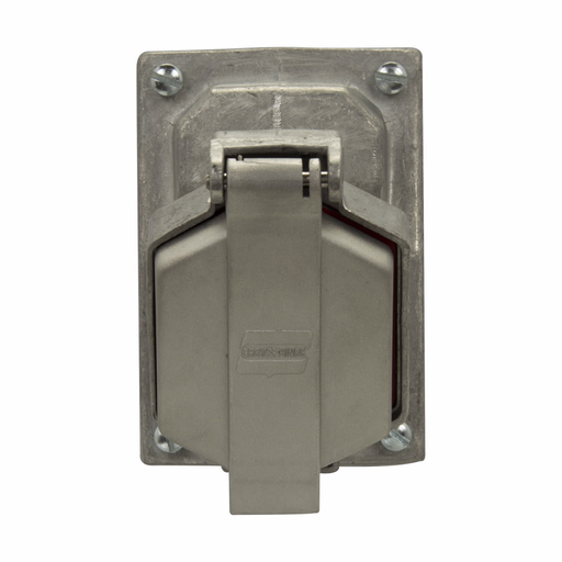 Eaton Crouse-Hinds series Ark-Gard ENR Value spring door assembly, 50-400 Hz, Copper-free aluminum, Includes door, gasket, hinge pin and spring, Used with ENR value series receptacles