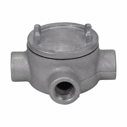 Crouse-Hinds Series GUAX69 2 Inch Hub 5 Inch Cover Opening Cast Iron Conduit Outlet Box with Cover