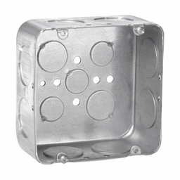 Crouse-Hinds TP560 4-11/16"x 4-11/16"x 2-1/8" Steel Drawn Square Outlet Box