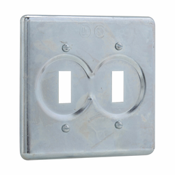 Crouse-Hinds S322 2-Gang Sheet Steel Duplex Surface Mount Device Box Cover