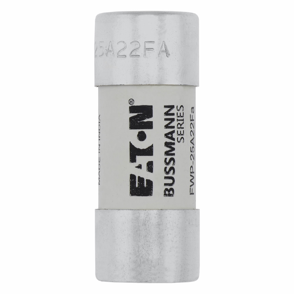 Product image for Bussmann Series FWP-25A22F 25 Amp 700 VAC Ferrule Semiconductor High Speed Fuse