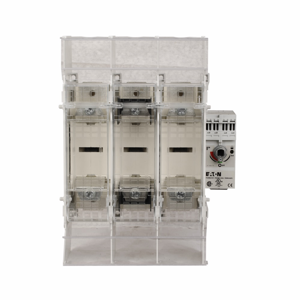 Product image for Cutler-Hammer R9M3400FJN rotary disconnect switch, 400 A, Class J fuses, M frame, Three-pole