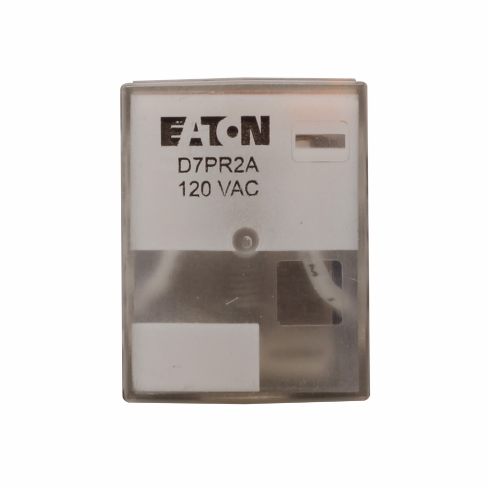 Product image for Eaton Electrical D7PR4A 120 VAC 2220 Ohm 4PDT Silver Alloy AC Operated General Purpose Plug-In Relay