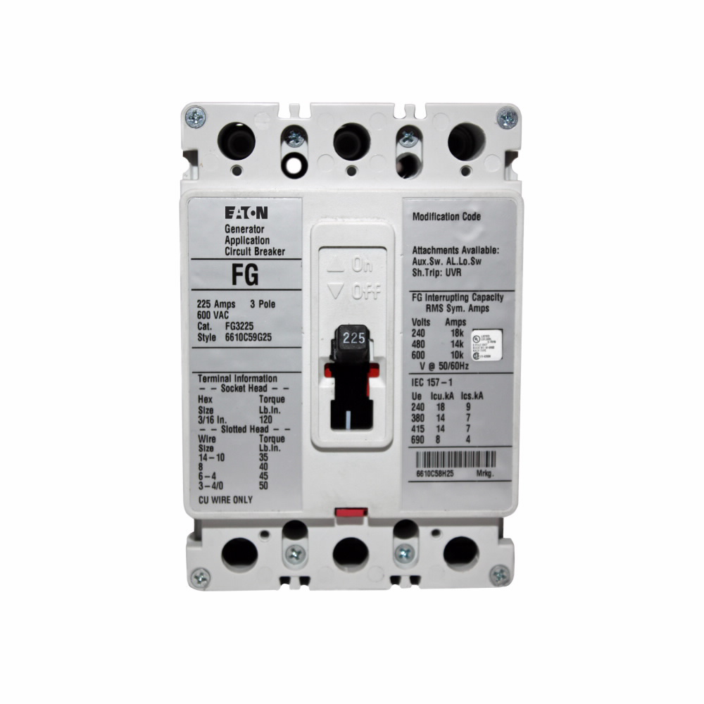 Product image for ETN FG3225 FG BREAKER LINE AND LOAD