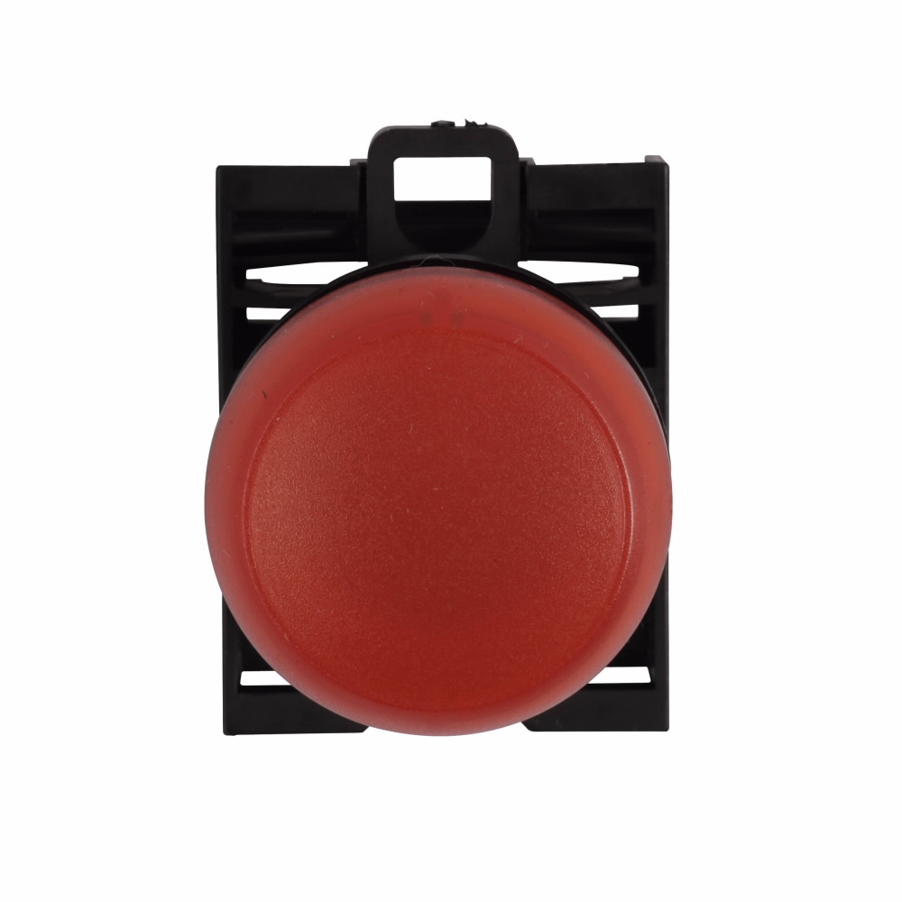 Product image for Cutler-Hammer M22-L-R M22 modular pushbutton, Indicating Light Operator, Flush, IP66, NEMA 4X, 13, Rk resistance 47, 22.5 mm, Red, Illuminated, Red, 100, 000 Hours of operation