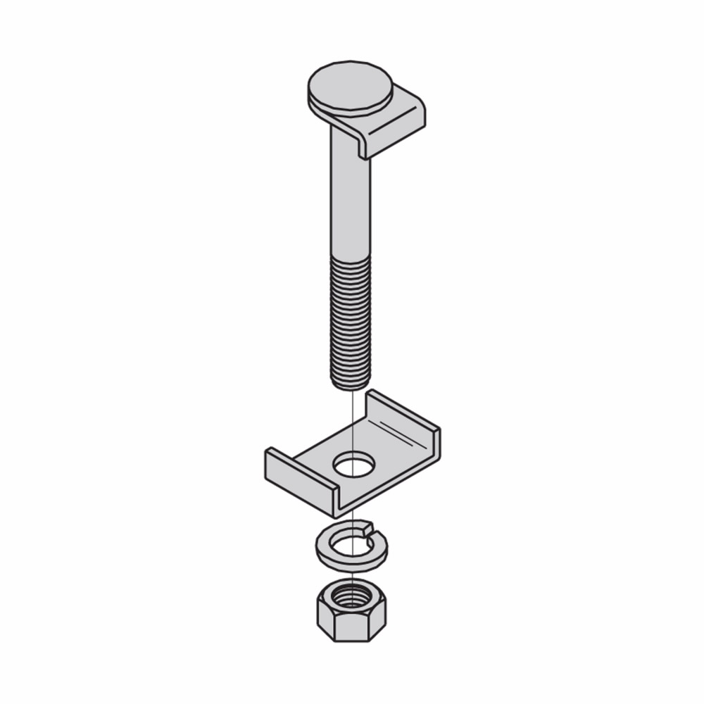 Product image for B-Line SB107BZ J-CLIP W/ HARDWARE