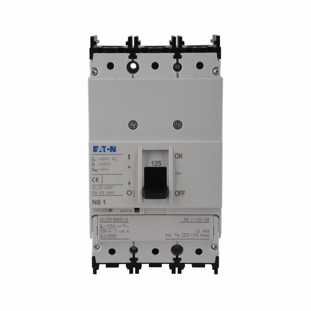 Product image for Cutler-Hammer NS1-125-NA molded case circuit breaker accessory switch disconnector, Molded case switch, Switch disconnector, 125 A, Three-pole, Front frame clamp, Frame J-K, Series NZM, Screw