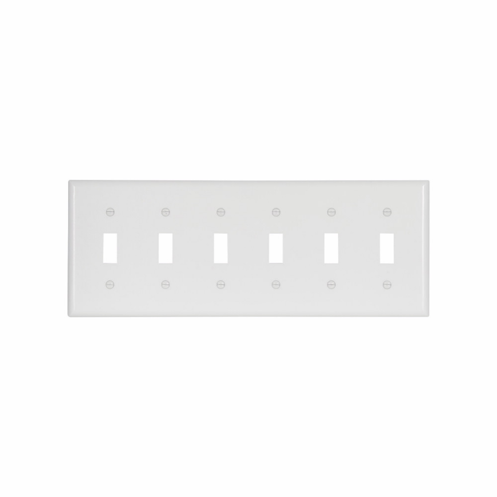 Product image for EWD 2156W-BOX Wallplate 6G Toggle T
