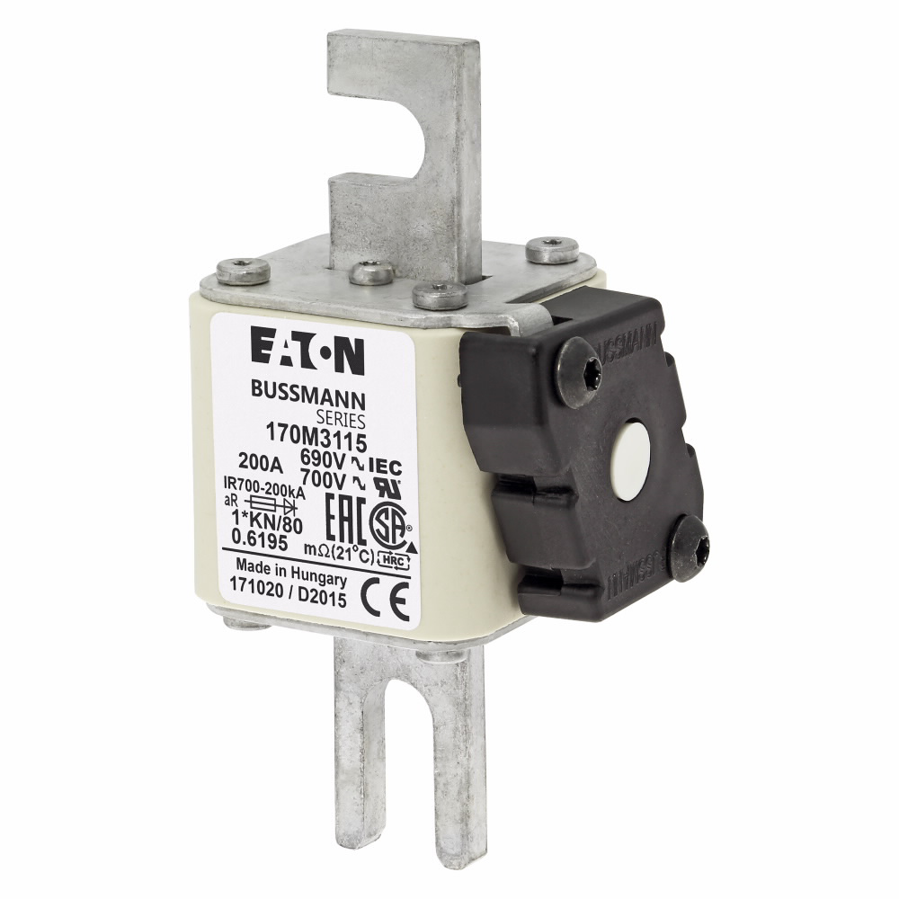 Product image for BUSS 170M3115 FUSE 200A 690V 1*KN/8