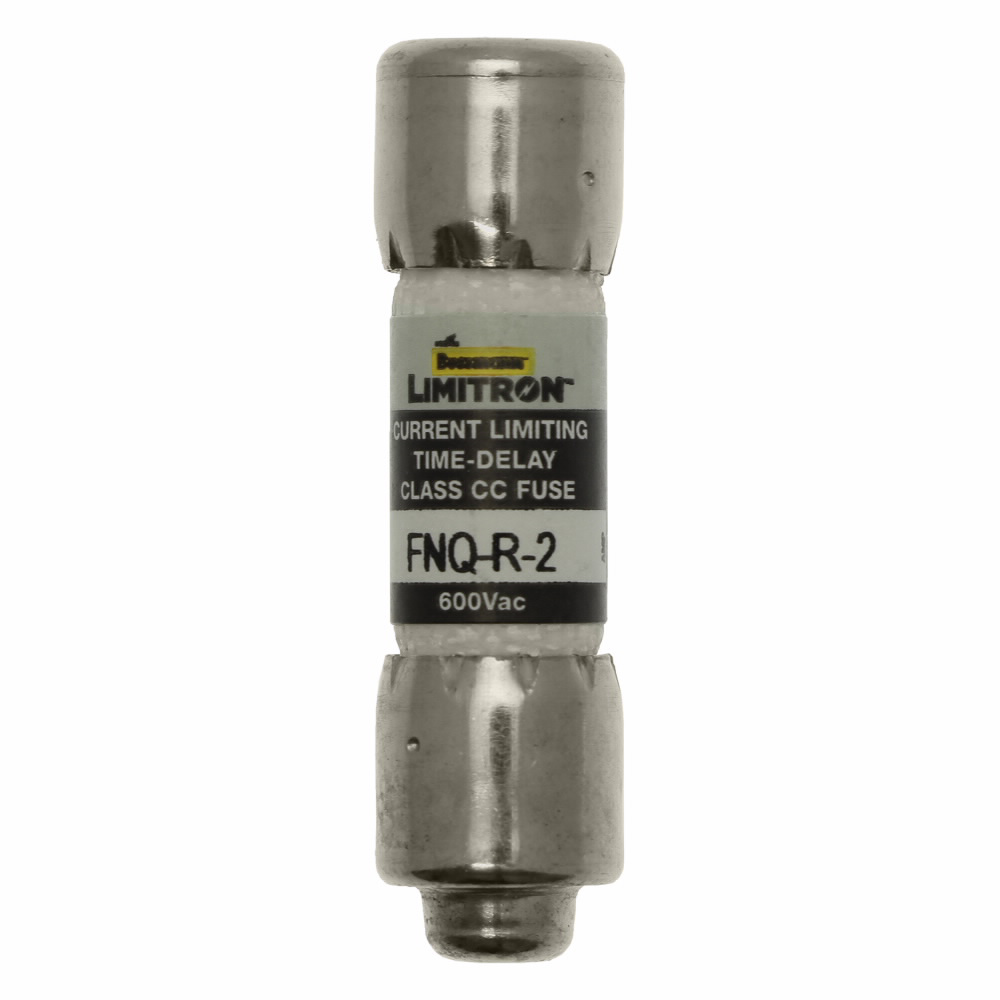 Product image for Bussmann FNQ-R-2 2amp Limitron™ Time-Delay Branch Circuit Class-CC Fuse, Rejection-Type, 600Vac