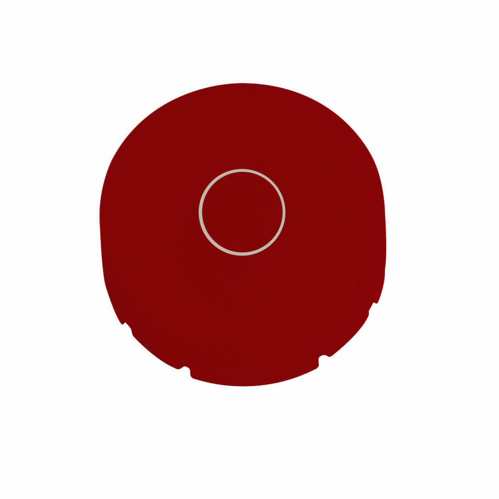 Product image for Cutler-Hammer M22-XDH-R-X0 M22 pushbutton button plate, M22 Button Plate, 22.5 mm, Extended, Non-illuminated, Button: red, Inscription: O/ X0, IP67, IP69K, NEMA 4X, 21