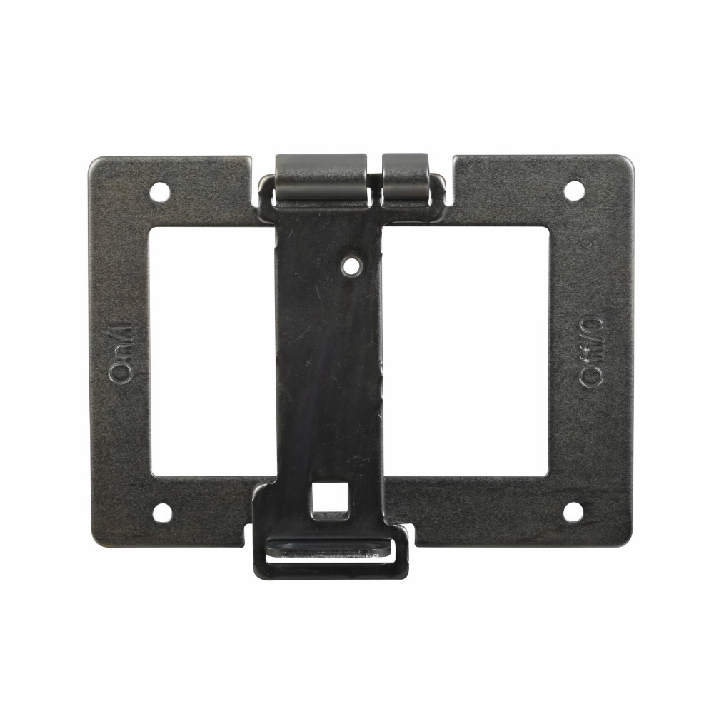 Product image for Cutler-Hammer HLK4SOFF molded case circuit breaker accessory handle mechanism, Padlockable handle lock hasp, LD-Frame breakers, Frame J-K, Series C