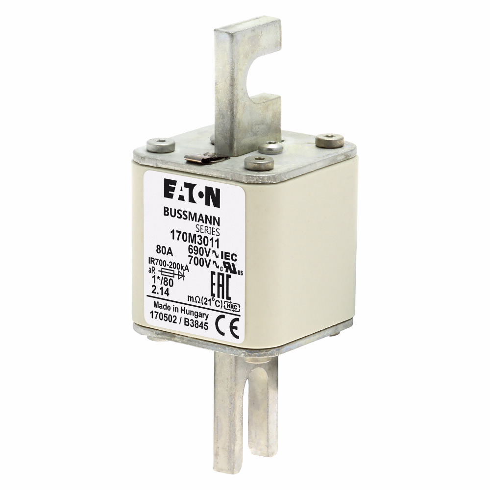 Product image for BUSS 170M3011 FUSE 80A 690V 1*/80 A
