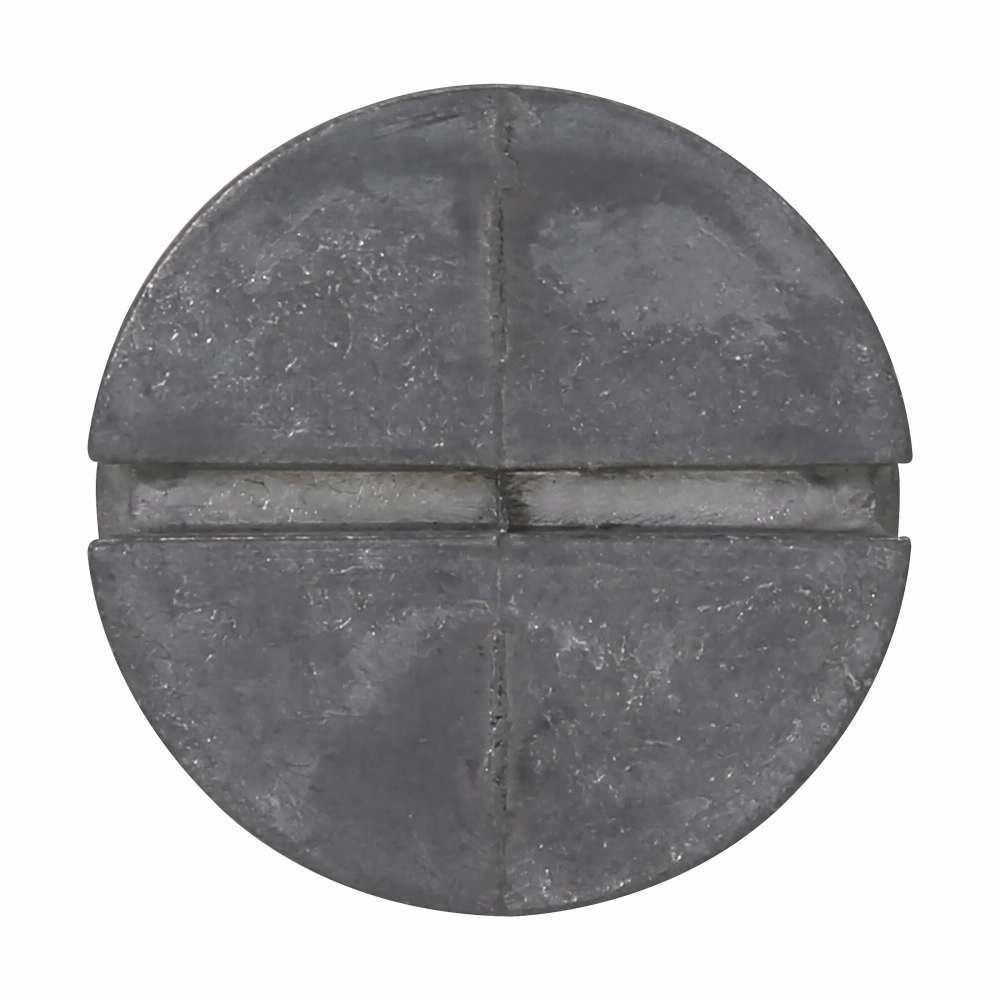 Product image for Crouse-Hinds TP7948 1" Weatherproof Outlet Cover Closure Plug, Die Cast Zinc, Gray