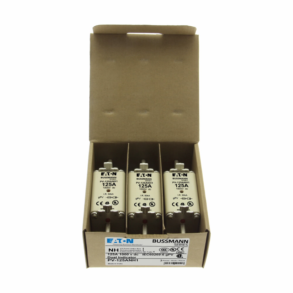 Product image for BUSS PV-125ANH1 FUSE 125A 1000V DC