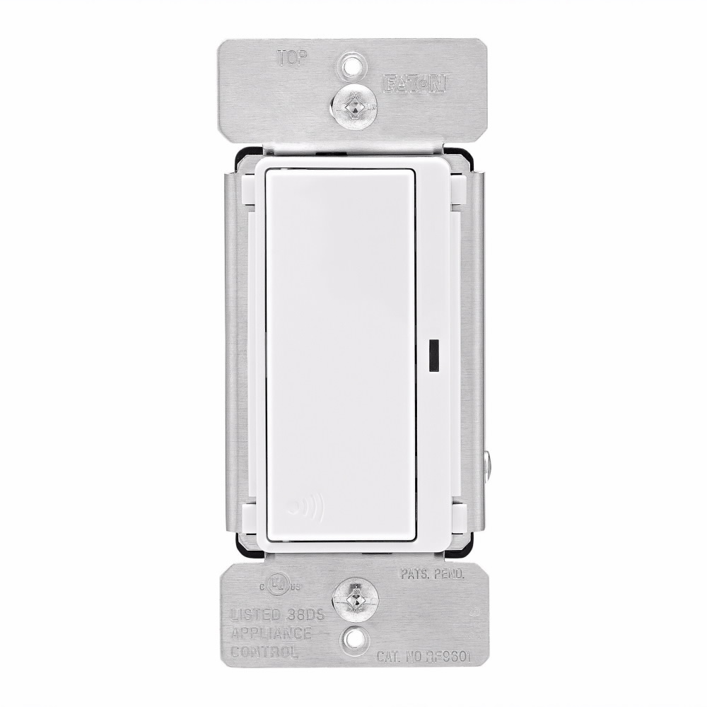 Mayer-DDS-Eaton Z-Wave plus decorator switch, Power Failure Memory, 15A, 120V, White, 60 Hz, LED, CFL, incandescent, MLV, ELV, fluorescent, and halogen, Single-pole, Three-way, Multi-location, Used with RF9517-1